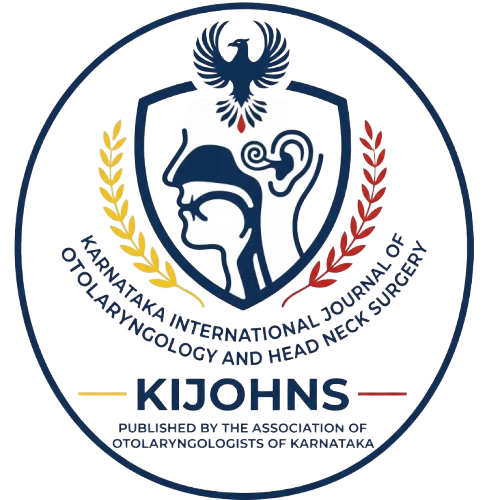 KIJOHNS - Karnataka International Journal of Otolaryngology and Head Neck Surgery